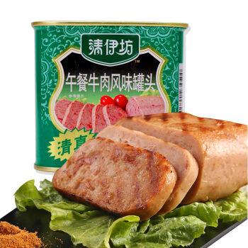 13.80 雙匯 清伊坊 清真食品 火腿腸 午餐牛肉風(fēng)味罐頭 340g